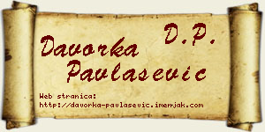 Davorka Pavlašević vizit kartica
